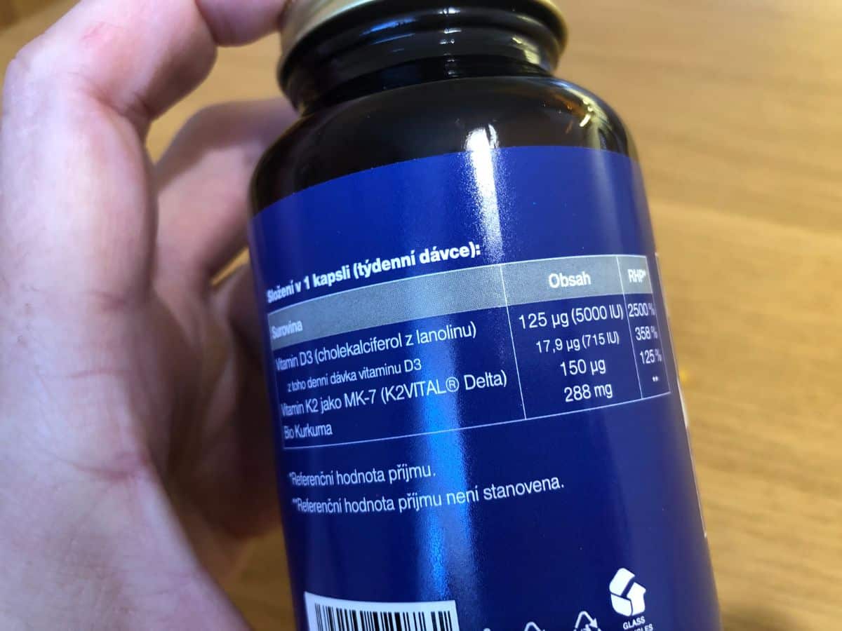 brainmax vitamin d3 k2 slozeni